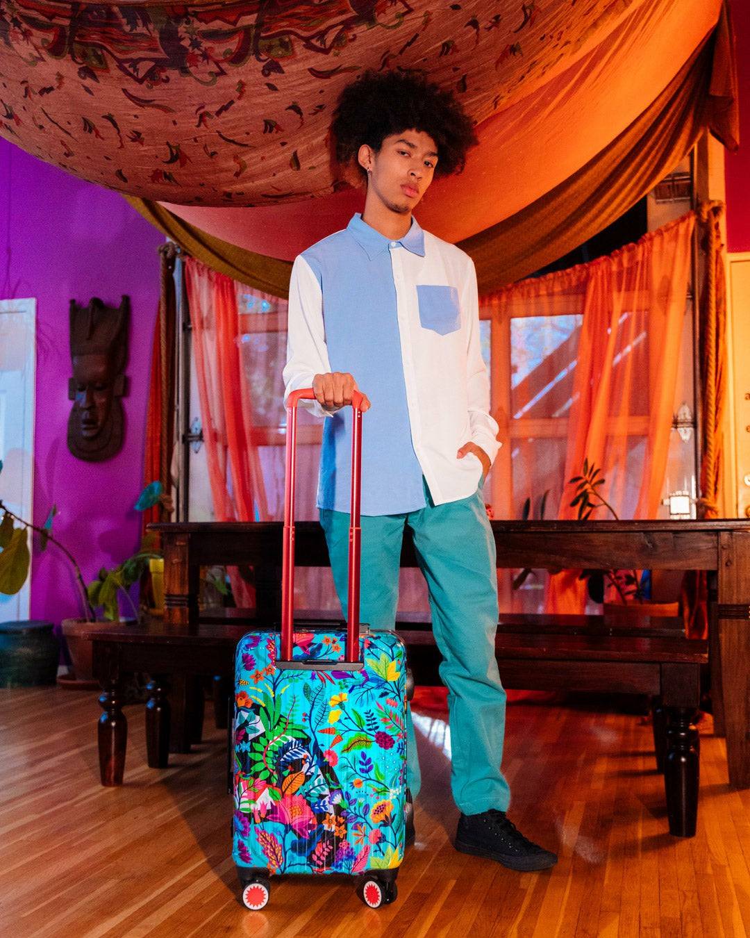 Sprayground - AVANT GARDEN SHARKNAUTICS HARDSHELL CARRY-ON LUGGAGE