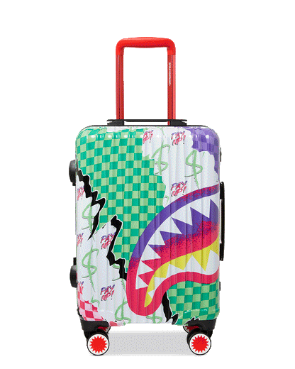 Sprayground - DREAMY TECHNICOLOR SHARKNAUTICS HARDSHELL CARRY-ON LUGGAGE