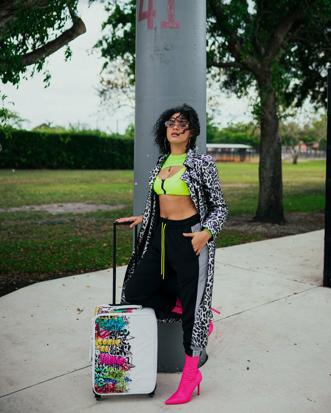 Sprayground - HALF GRAFF JETSETTER CARRY-ON LUGGAGE