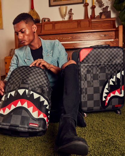 Sprayground - XTC GREY SHARKS IN PARIS JETSETTER CARRY-ON LUGGAGE