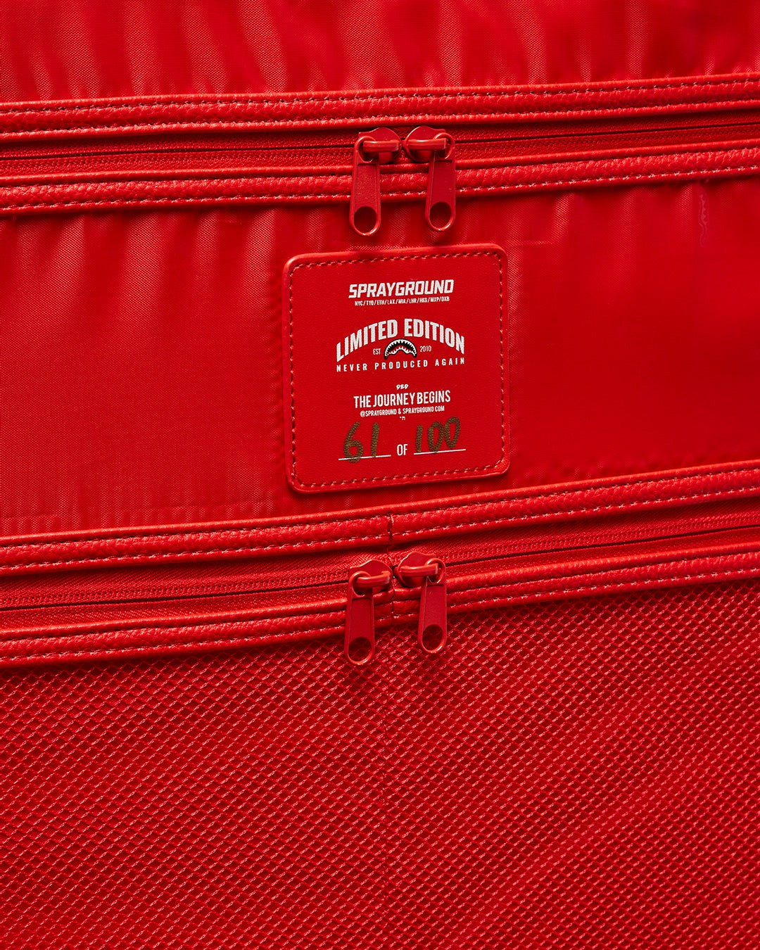 Sprayground - RED RIVIERA JETSETTER CARRY-ON LUGGAGE