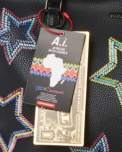 Sprayground - STAR RACER A.I.7 SANDFLOWER COLLAB BEADED TOTE