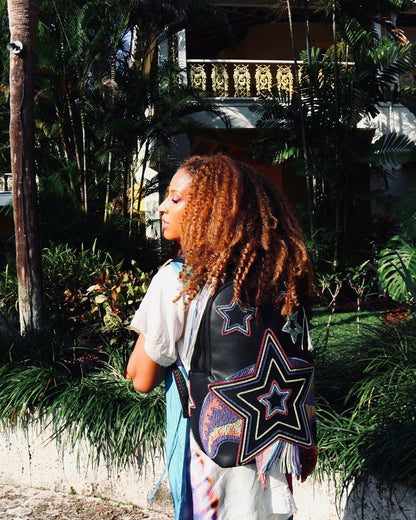 Sprayground - STAR RACER A.I.7 SANDFLOWER COLLAB BEADED BACKPACK
