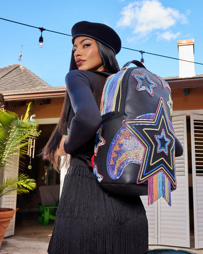Sprayground - STAR RACER A.I.7 SANDFLOWER COLLAB BEADED BACKPACK