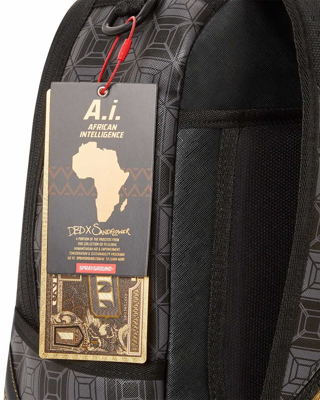 Sprayground - OBSIDIAN STUNNER A.i.6 SANDFLOWER COLLAB BACKPACK (DLXV)