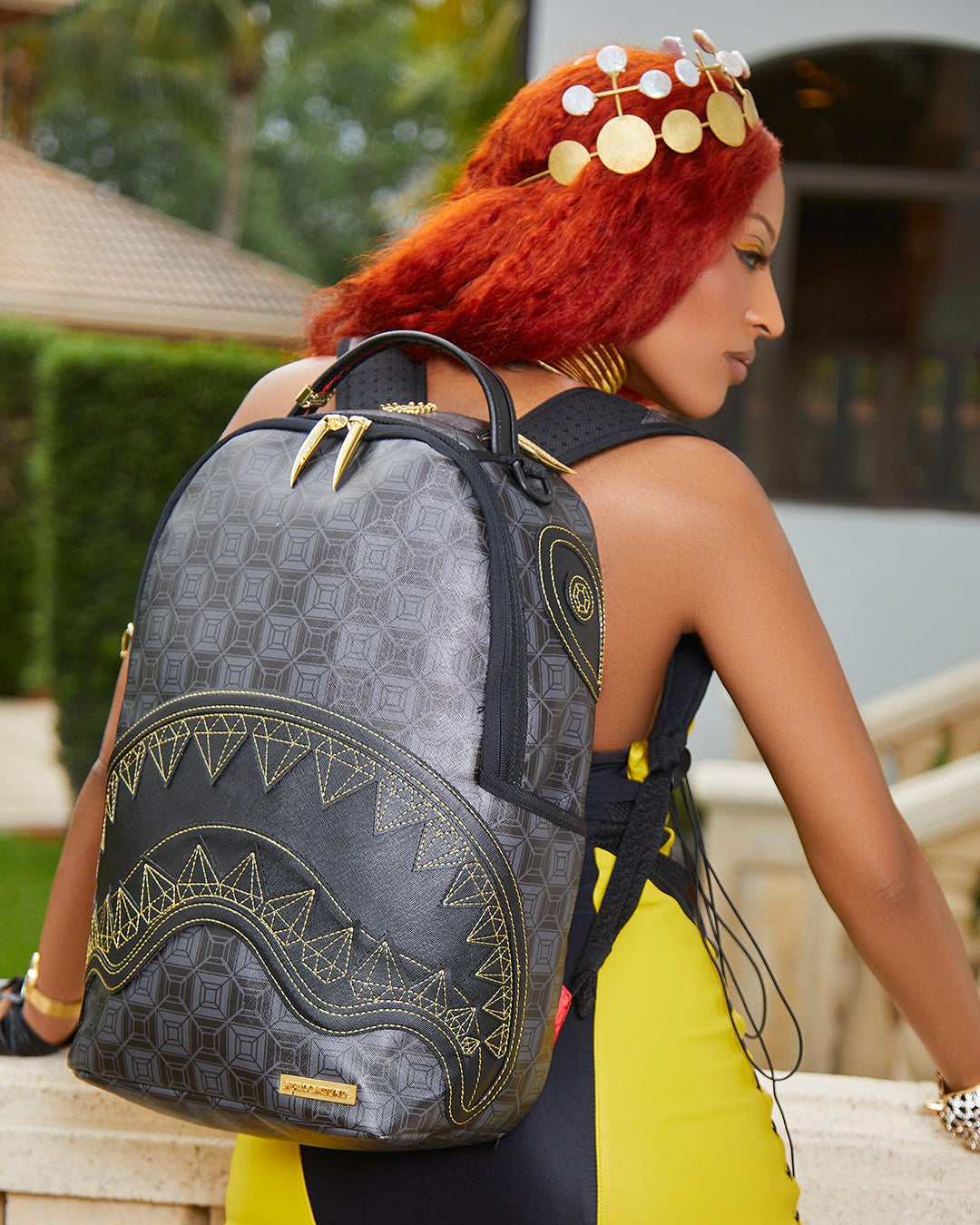 Sprayground - OBSIDIAN STUNNER A.i.6 SANDFLOWER COLLAB BACKPACK (DLXV)