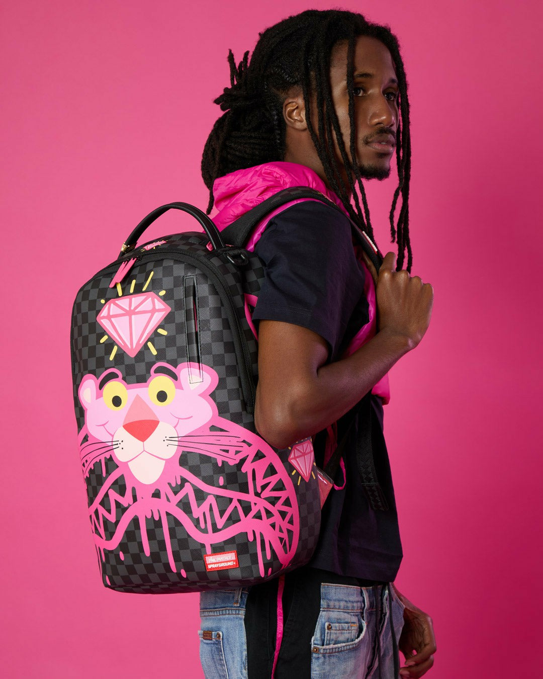 Sprayground - PINK PANTHER DIAMOND SHARK BACKPACK