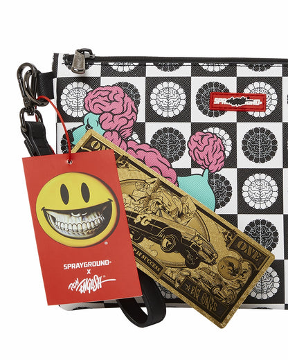 Sprayground - POODLE CHECK RON ENGLISH COLLAB POUCHETTE