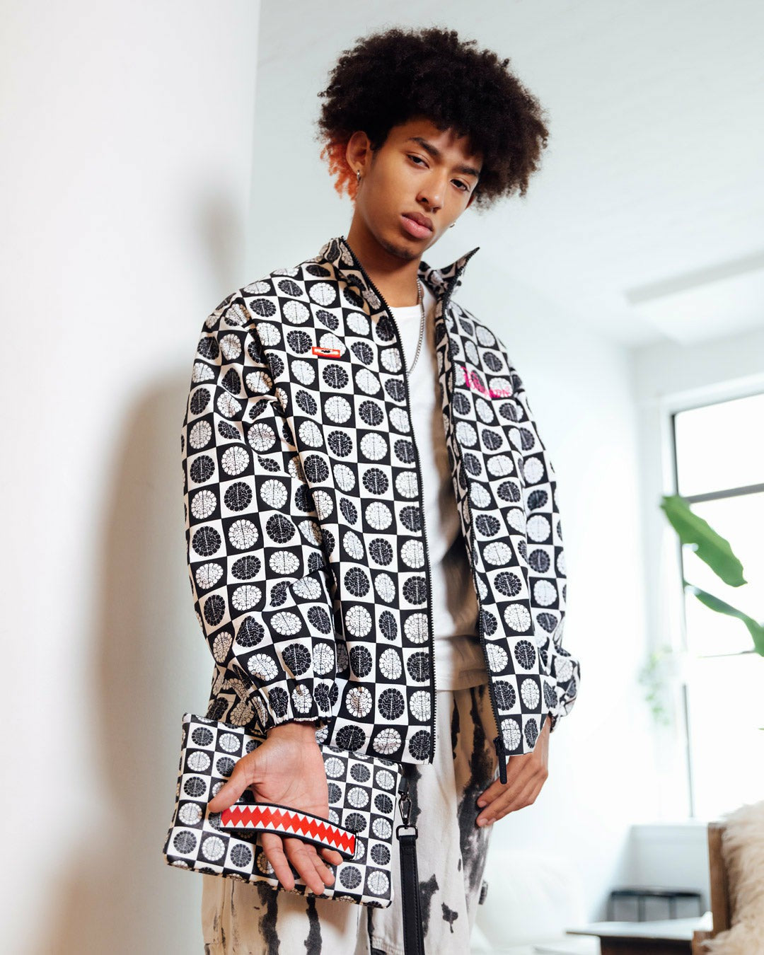Sprayground - POODLE CHECK RON ENGLISH COLLAB POUCHETTE