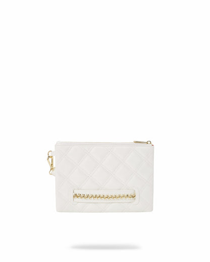 Sprayground - RIVIERA LE BLANC GOLD CHAIN SHARK CROSSOVER CLUTCH