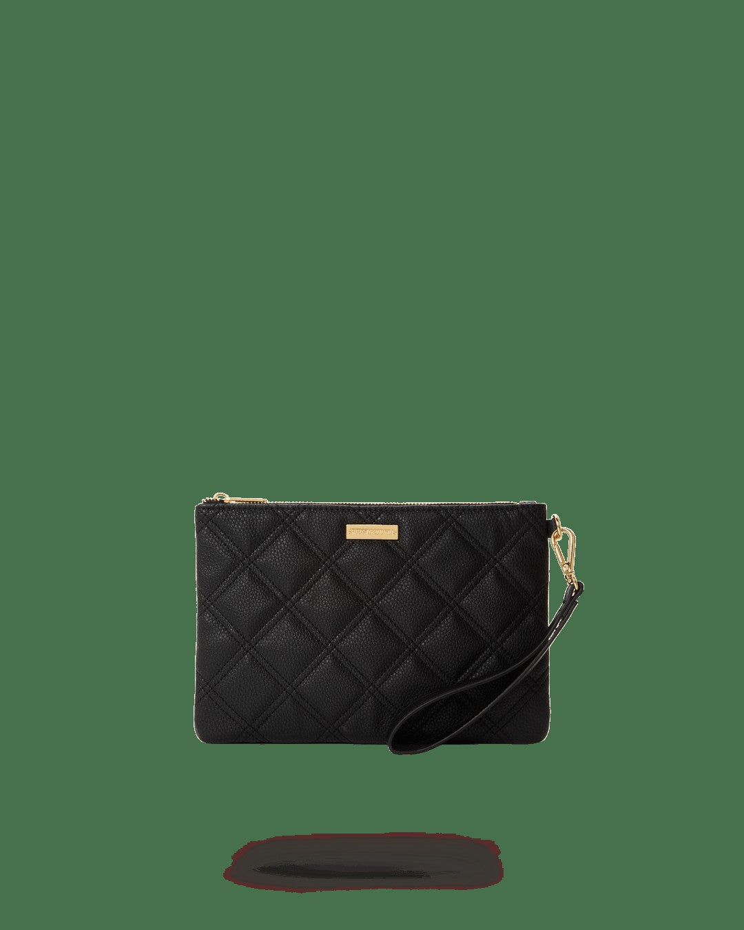 Sprayground - NOIR QUILT GOLD CHAIN SHARK CROSSOVER CLUTCH