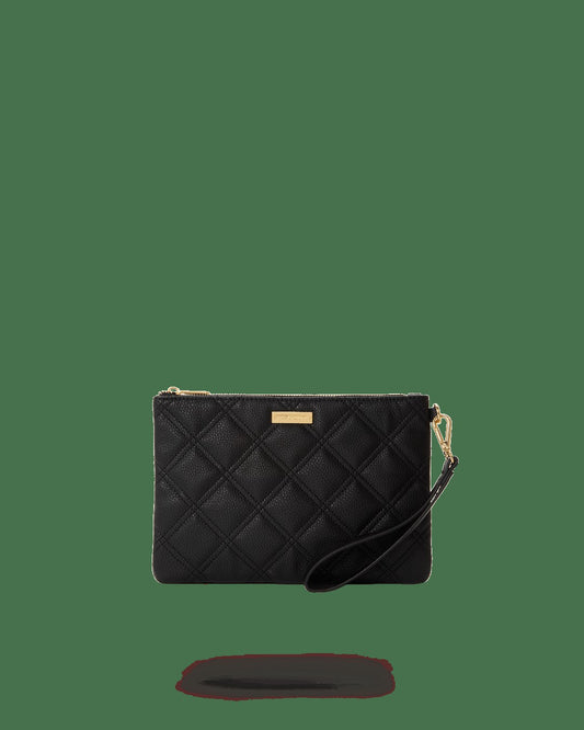 Sprayground - NOIR QUILT GOLD CHAIN SHARK CROSSOVER CLUTCH