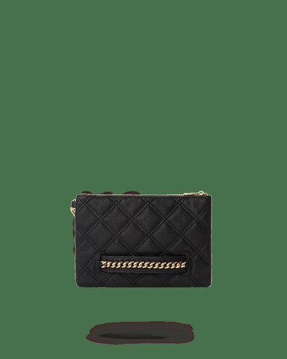 Sprayground - NOIR QUILT GOLD CHAIN SHARK CROSSOVER CLUTCH