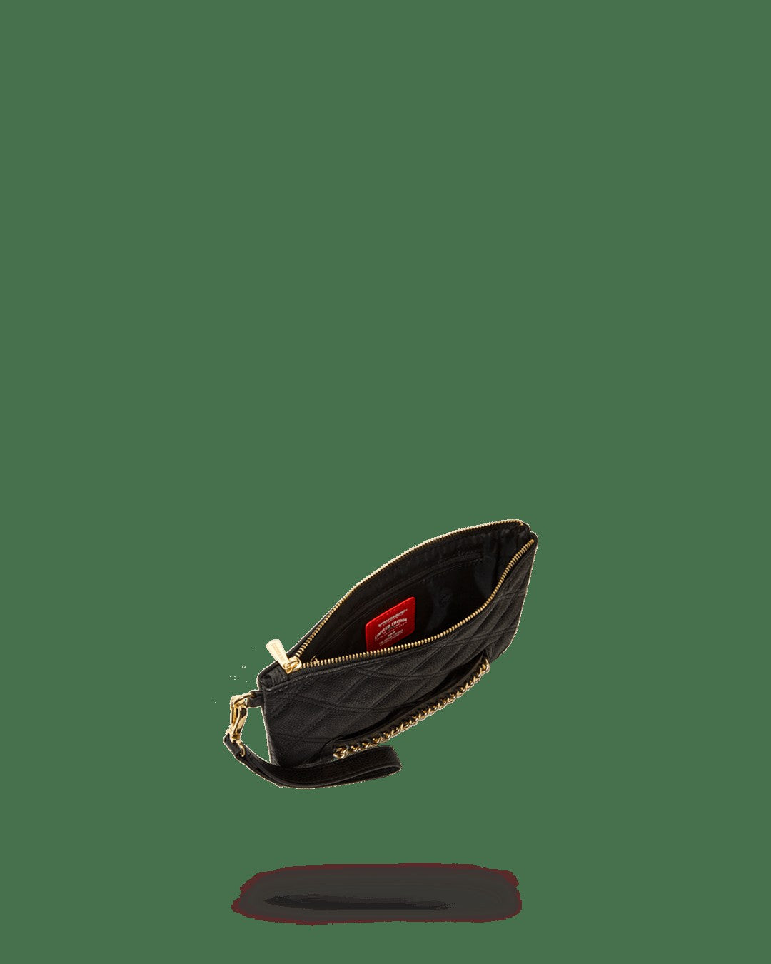 Sprayground - NOIR QUILT GOLD CHAIN SHARK CROSSOVER CLUTCH