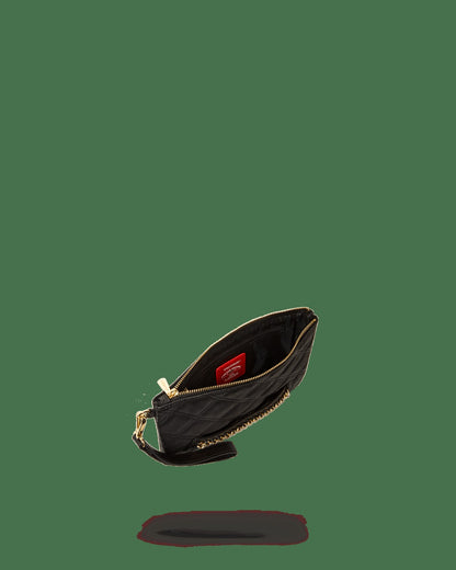 Sprayground - NOIR QUILT GOLD CHAIN SHARK CROSSOVER CLUTCH