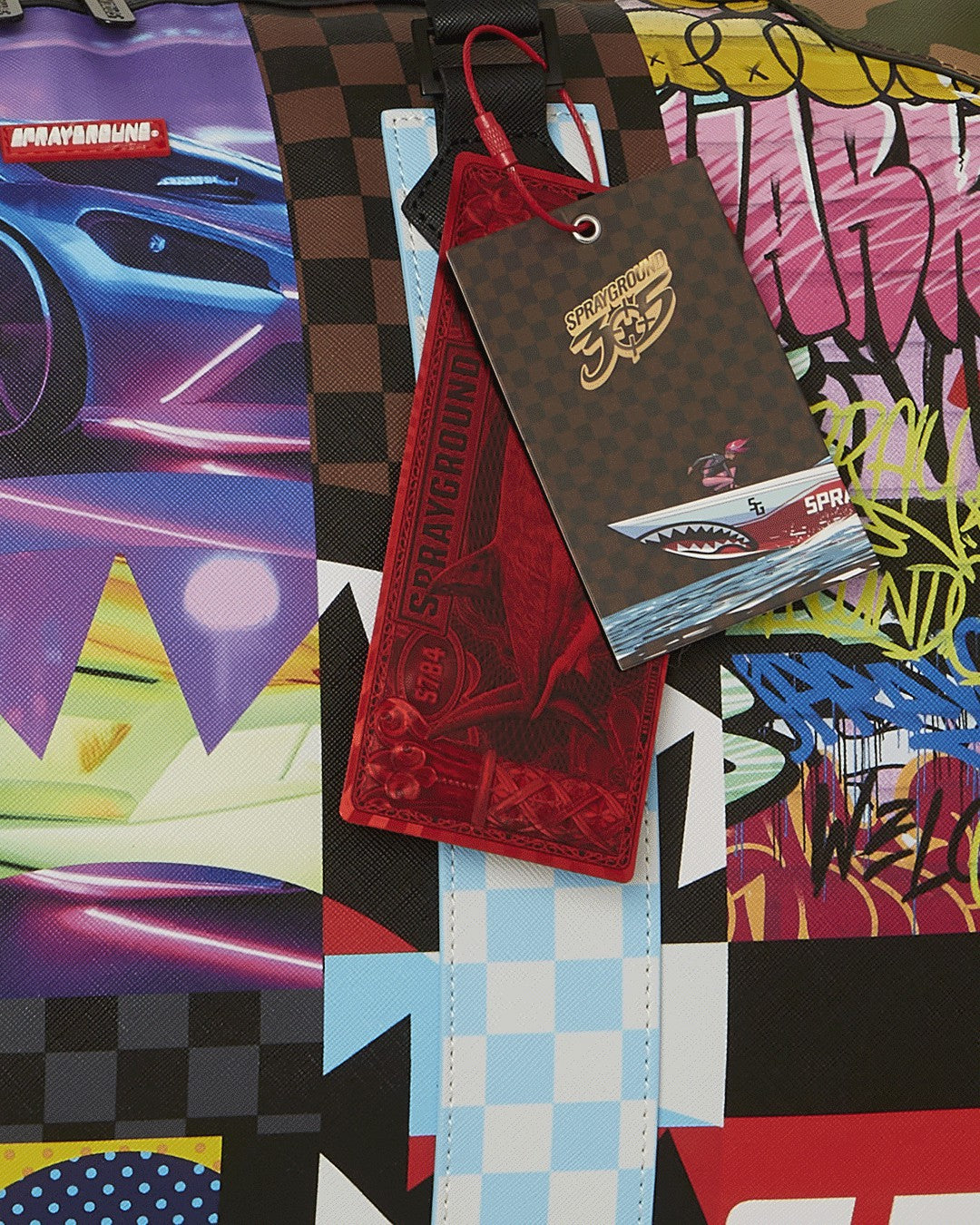 Sprayground - SHARK MASTERPIECES PYRAMID LARGE DUFFLE
