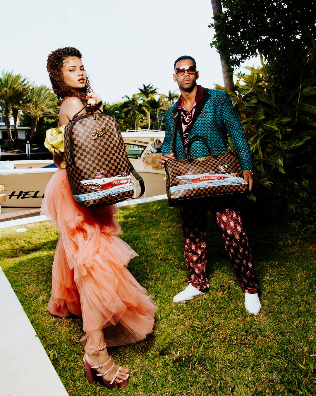 Sprayground - THE 305 SPEEDBOAT GETAWAY PYRAMID DUFFLE