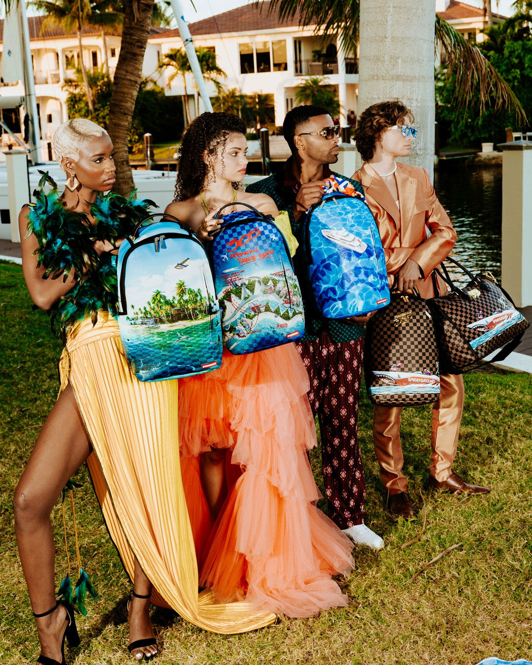 Sprayground - THE 305 SPEEDBOAT GETAWAY PYRAMID DUFFLE