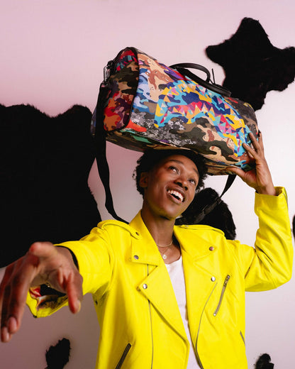 Sprayground - SLICED AND DICED CAMO DUFFLE