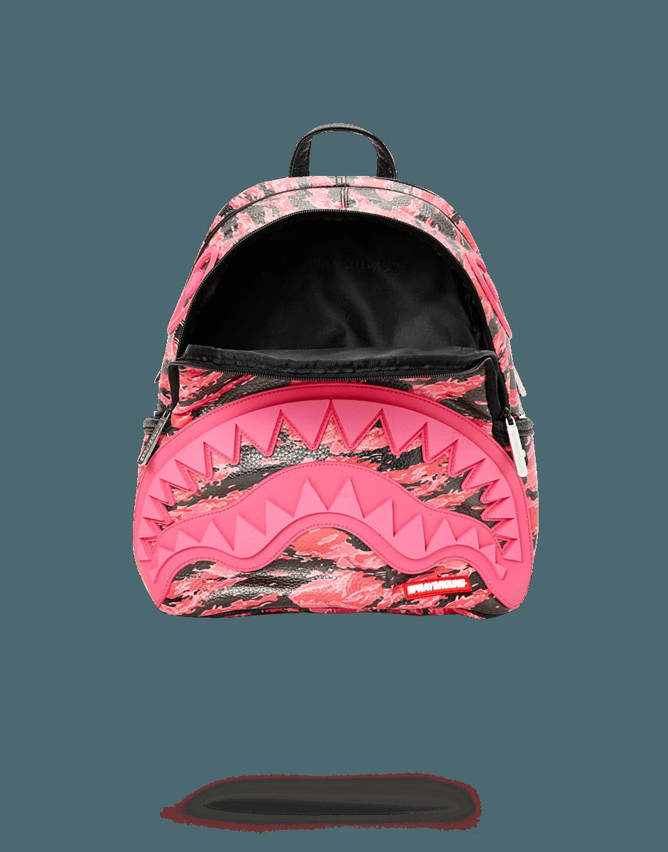 Sprayground - PINK TIGER CAMO SHARKMOUTH SAVAGE BACKPACK