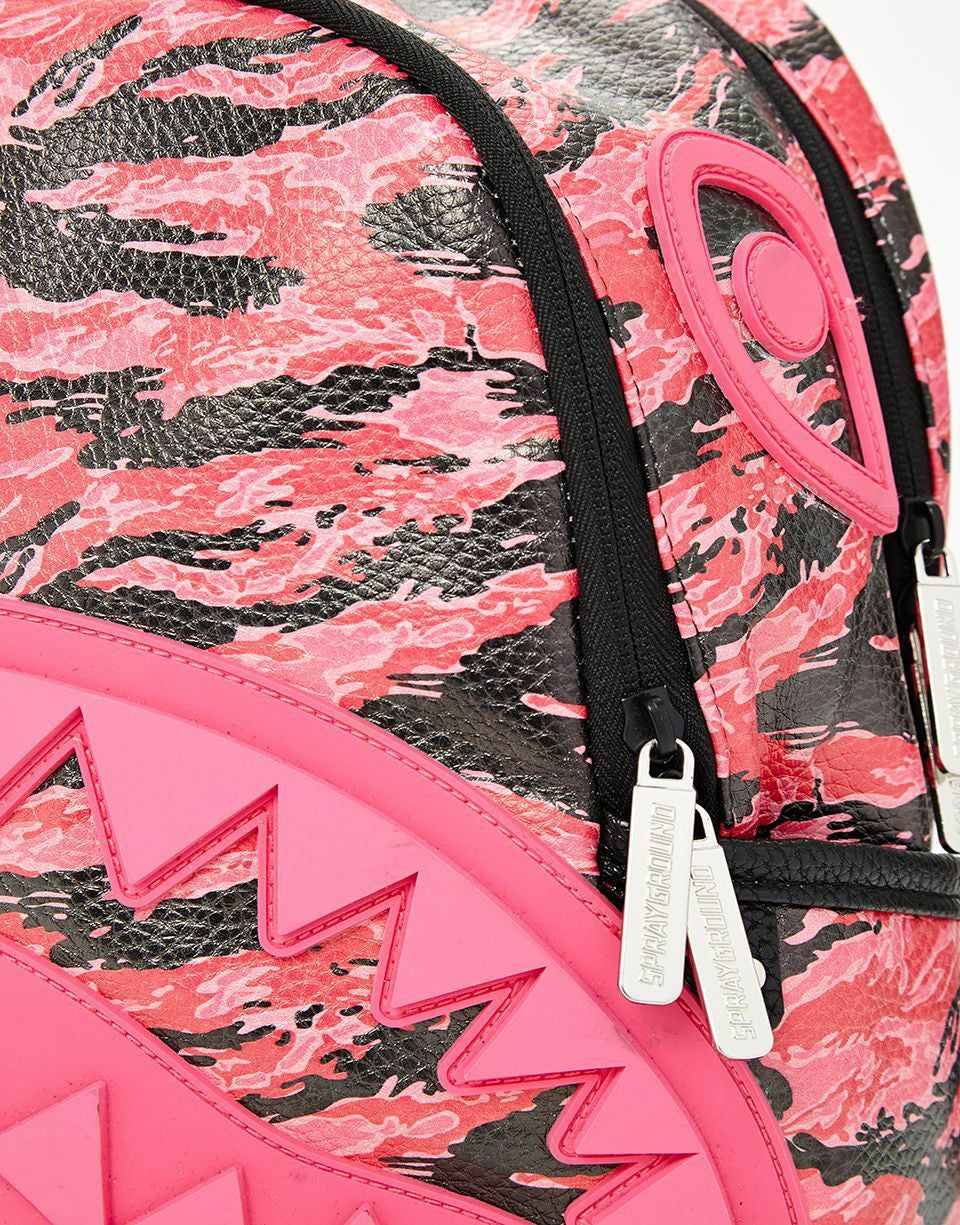 Sprayground - PINK TIGER CAMO SHARKMOUTH SAVAGE BACKPACK
