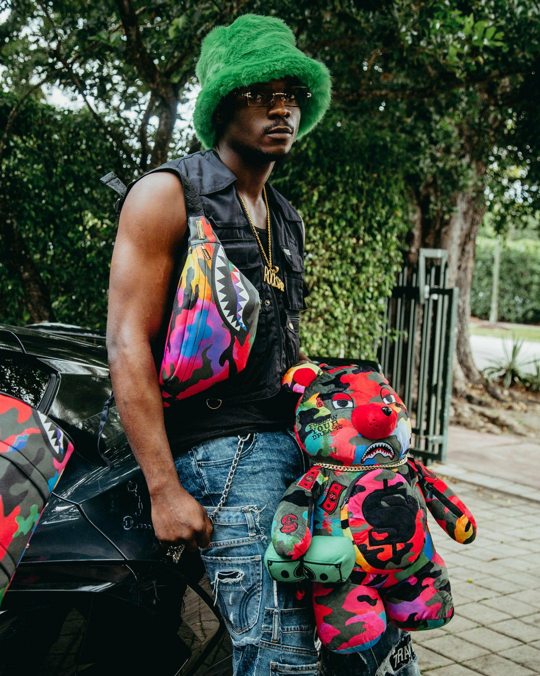 Sprayground - CAMOBURST MONEYBEAR TEDDYBEAR BACKPACK