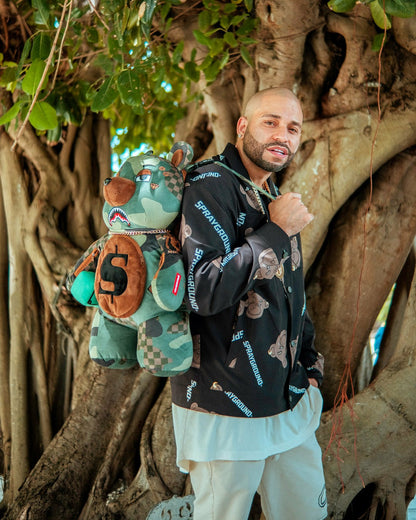 Sprayground - CAMOCHECK MONEYBEAR TEDDYBEAR BACKPACK