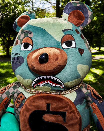 Sprayground - CAMOCHECK MONEYBEAR TEDDYBEAR BACKPACK