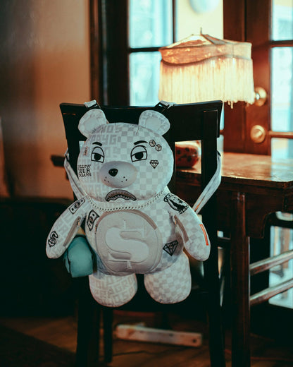 Sprayground - SPLIT THE CHECK (PEARL) MONEYBEAR TEDDYBEAR BACKPACK