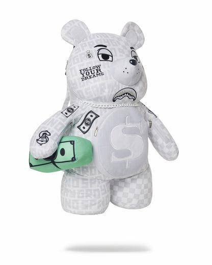 Sprayground - SPLIT THE CHECK (PEARL) MONEYBEAR TEDDYBEAR BACKPACK