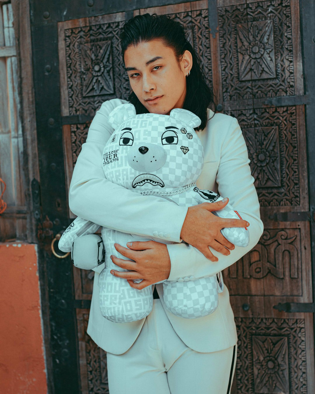 Sprayground - SPLIT THE CHECK (PEARL) MONEYBEAR TEDDYBEAR BACKPACK
