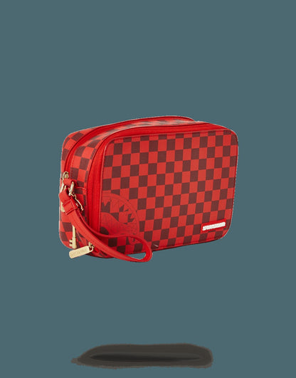 Sprayground - SHARKS IN PARIS RED TOILETRY AKA MONEY BAGS