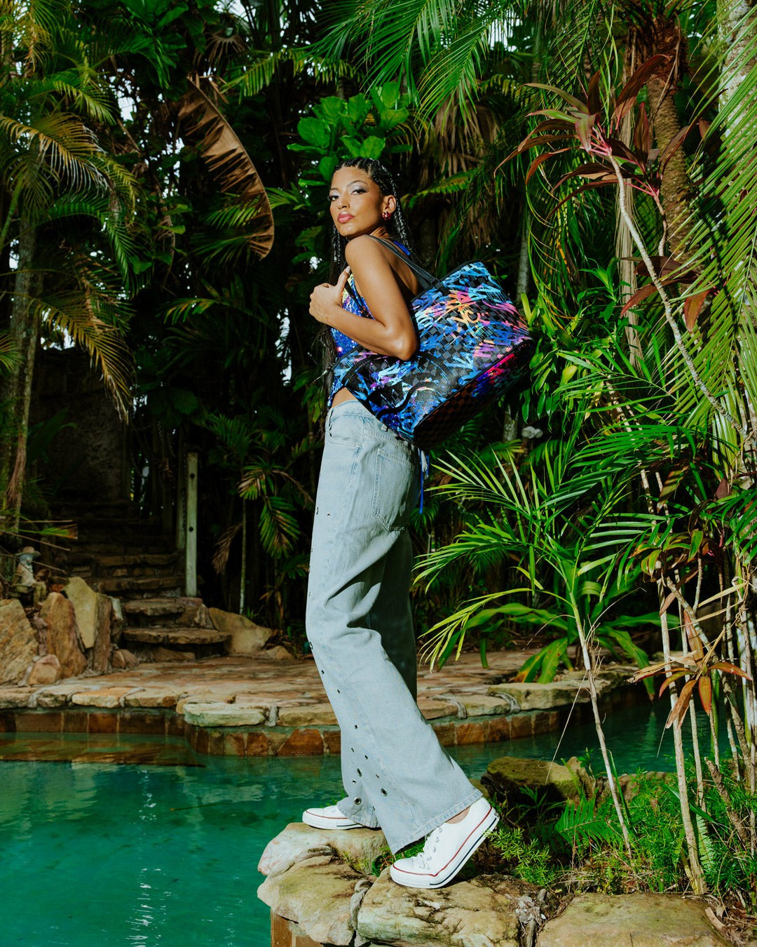 Sprayground - GLOW IN THE DARK CITY OF LIGHT TOTE