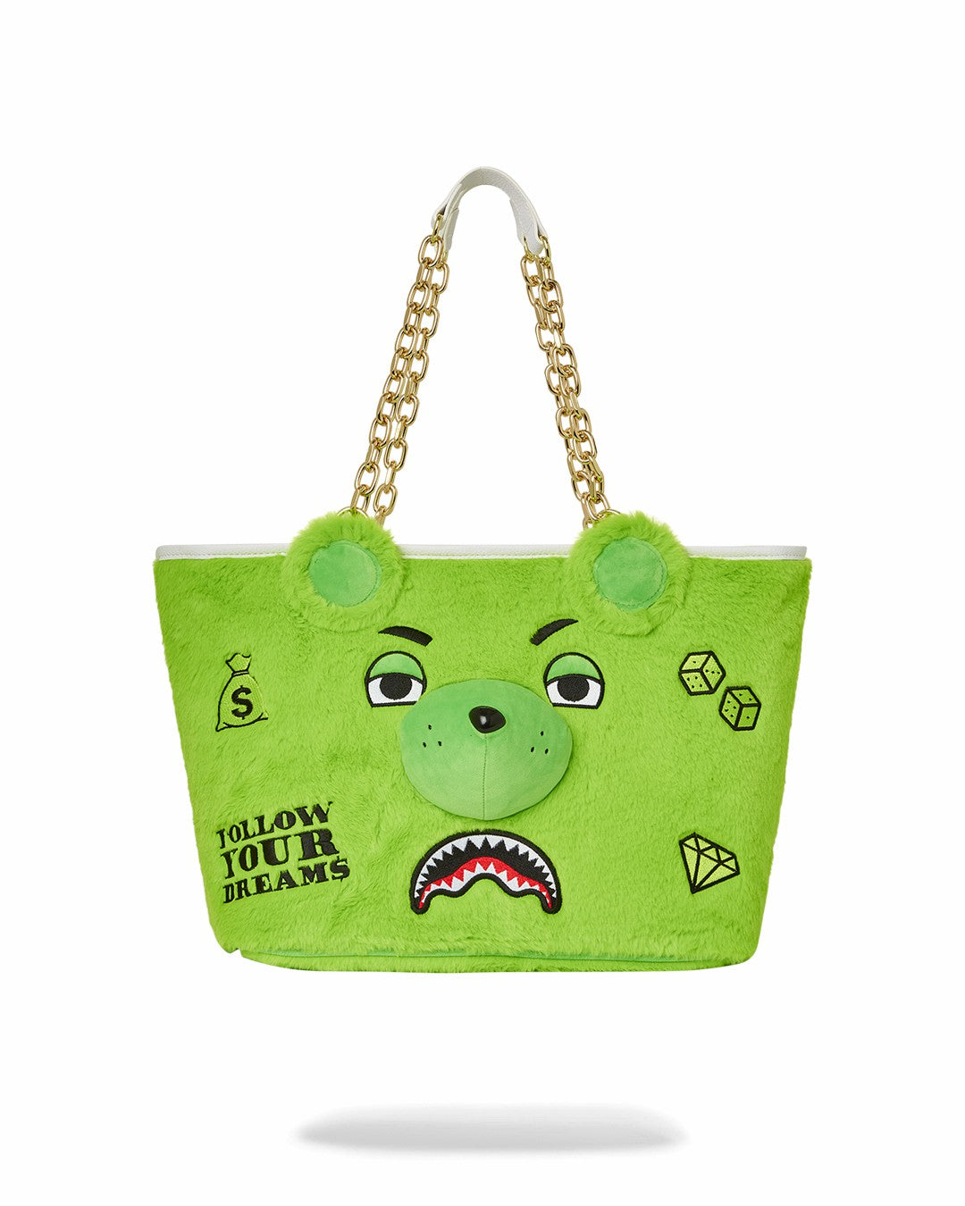 Sprayground - PLUSH MONEYBEAR TOTE (GREEN)