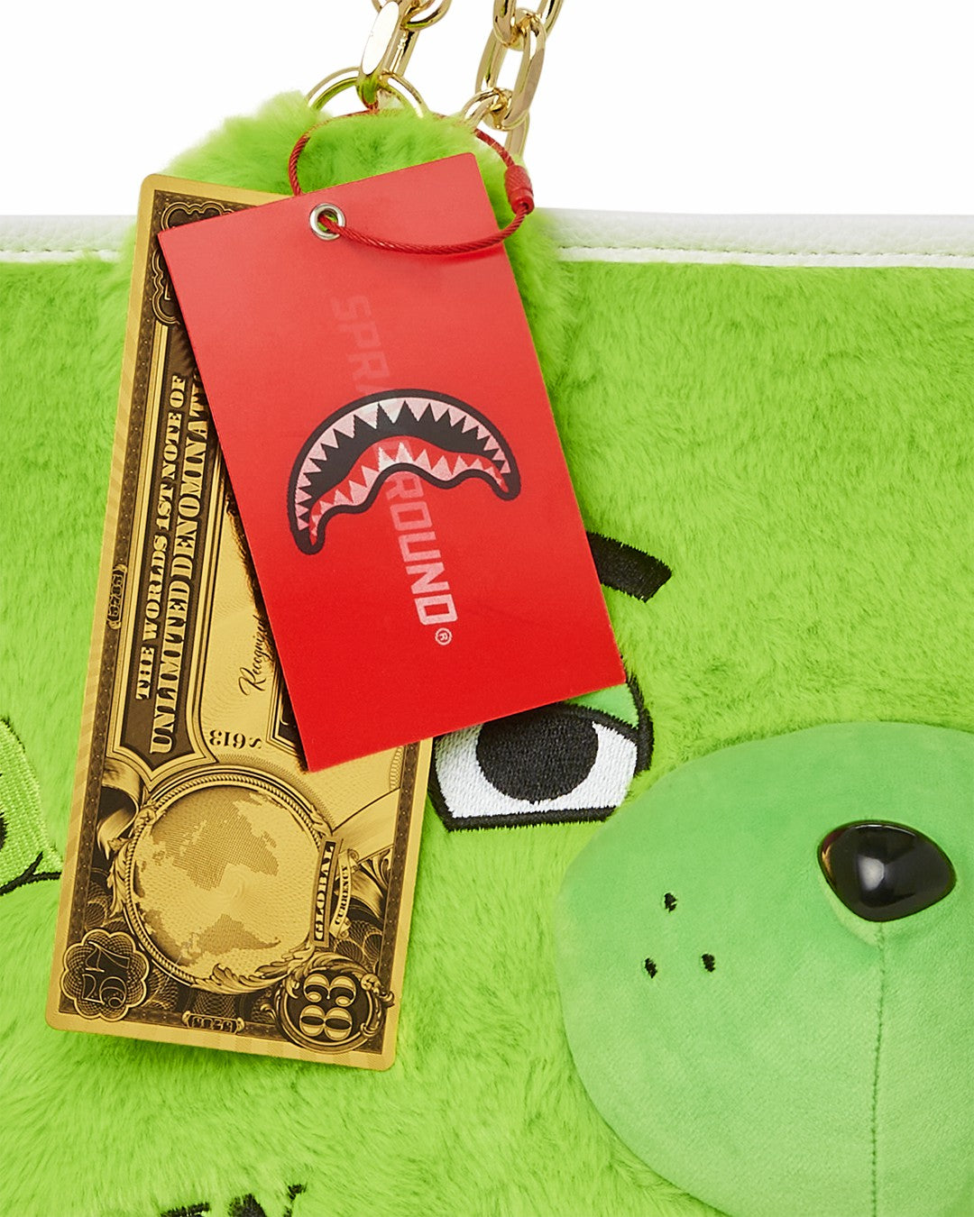 Sprayground - PLUSH MONEYBEAR TOTE (GREEN)