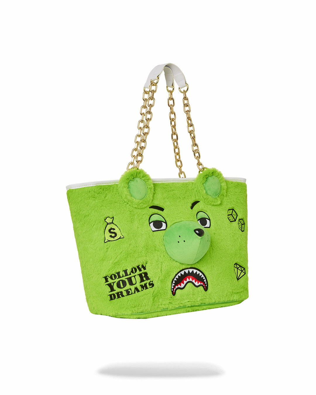 Sprayground - PLUSH MONEYBEAR TOTE (GREEN)