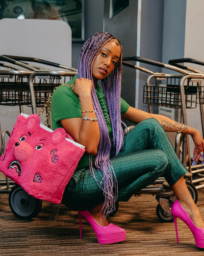 Sprayground - PLUSH MONEYBEAR TOTE (PINK)