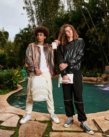 Sprayground - RIVIERA LE BLANC GOLD CHAIN SHARK WALLET