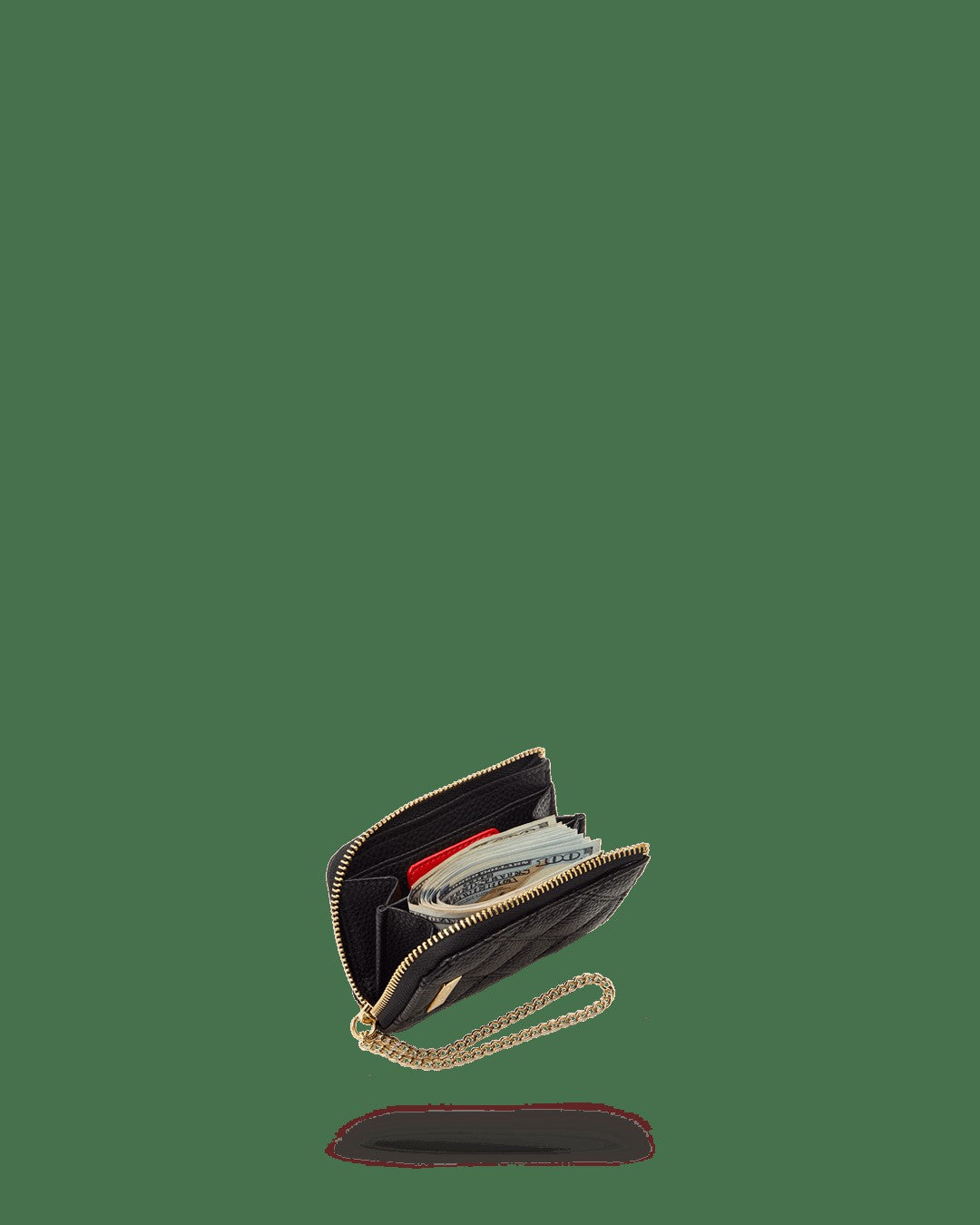 Sprayground - NOIR QUILT GOLD CHAIN SHARK WALLET