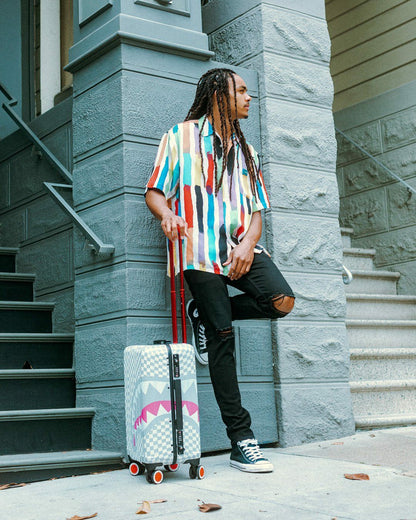 Sprayground - ROSE ALL DAY LA PALAIS SHARKNAUTICS HARDSHELL CARRY-ON LUGGAGE