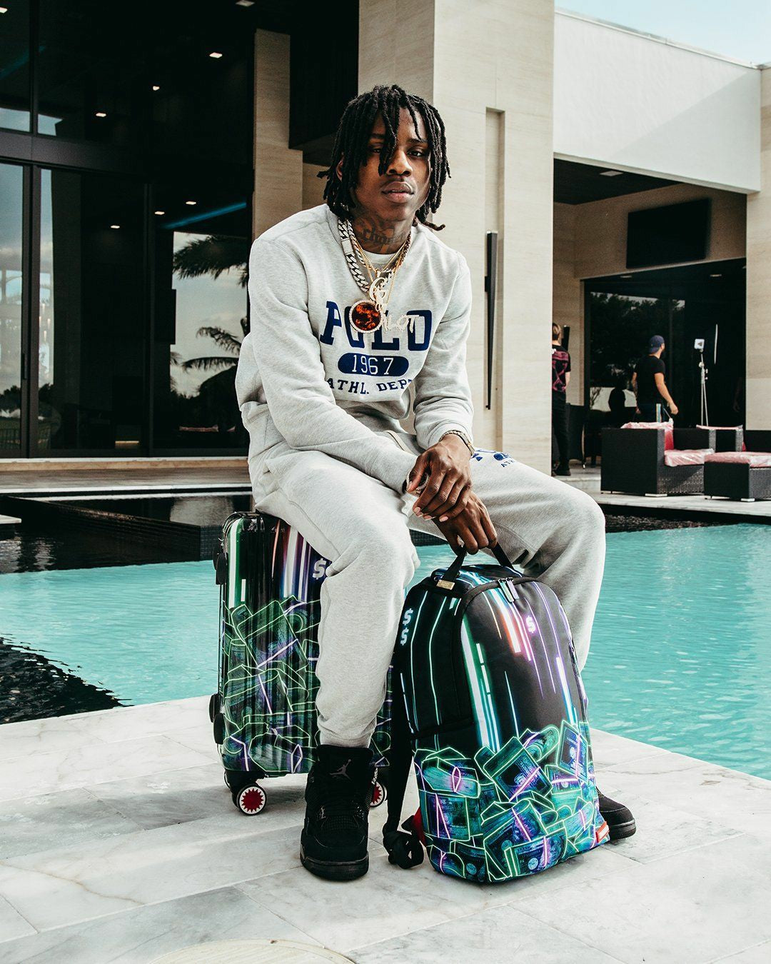 Sprayground - 暗号通貨スタック (CRYPTO STACKS) LUGGAGE