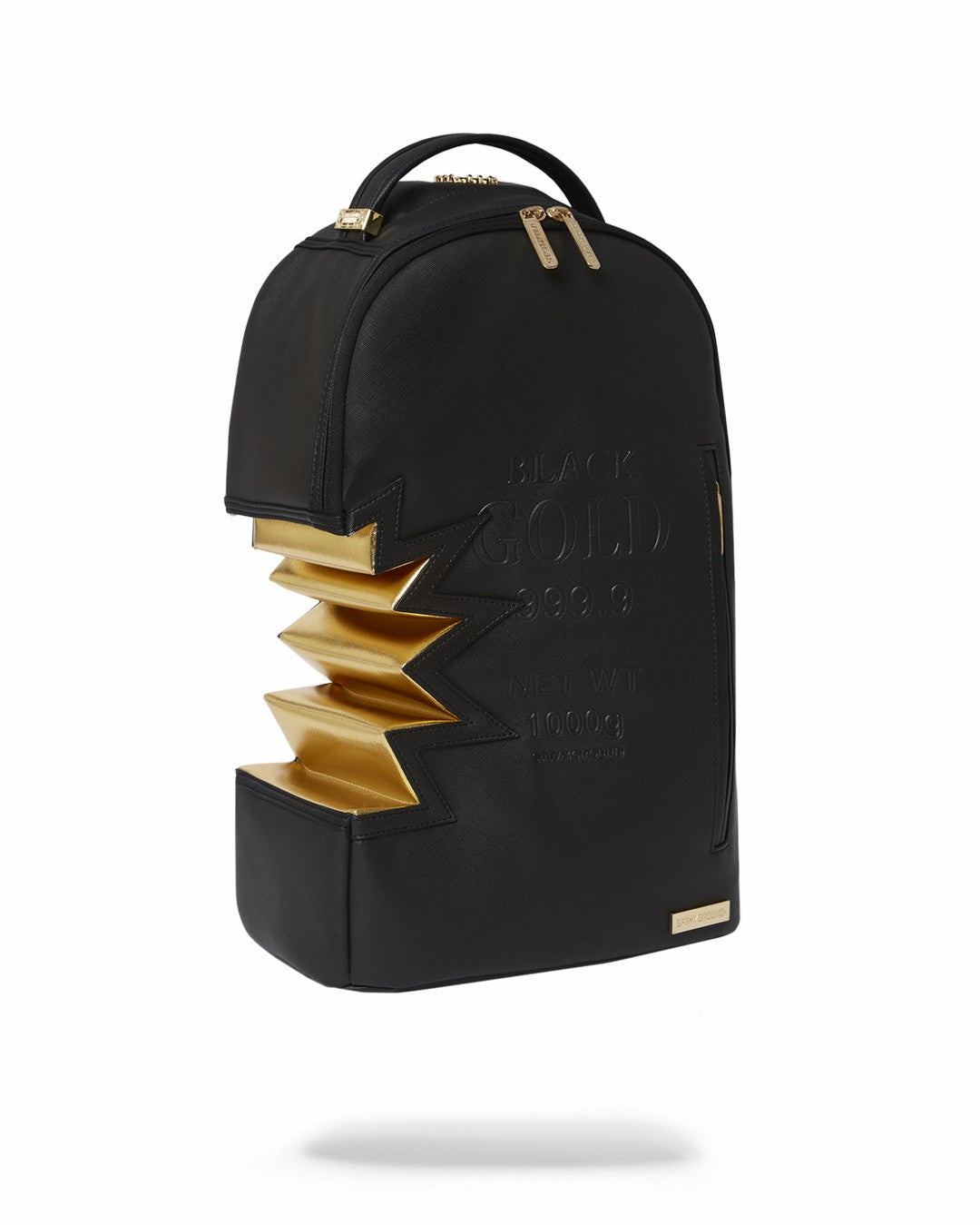 Sprayground - A.i.3 SHARK BITE BLACK GOLD BACKPACK (DLXV)