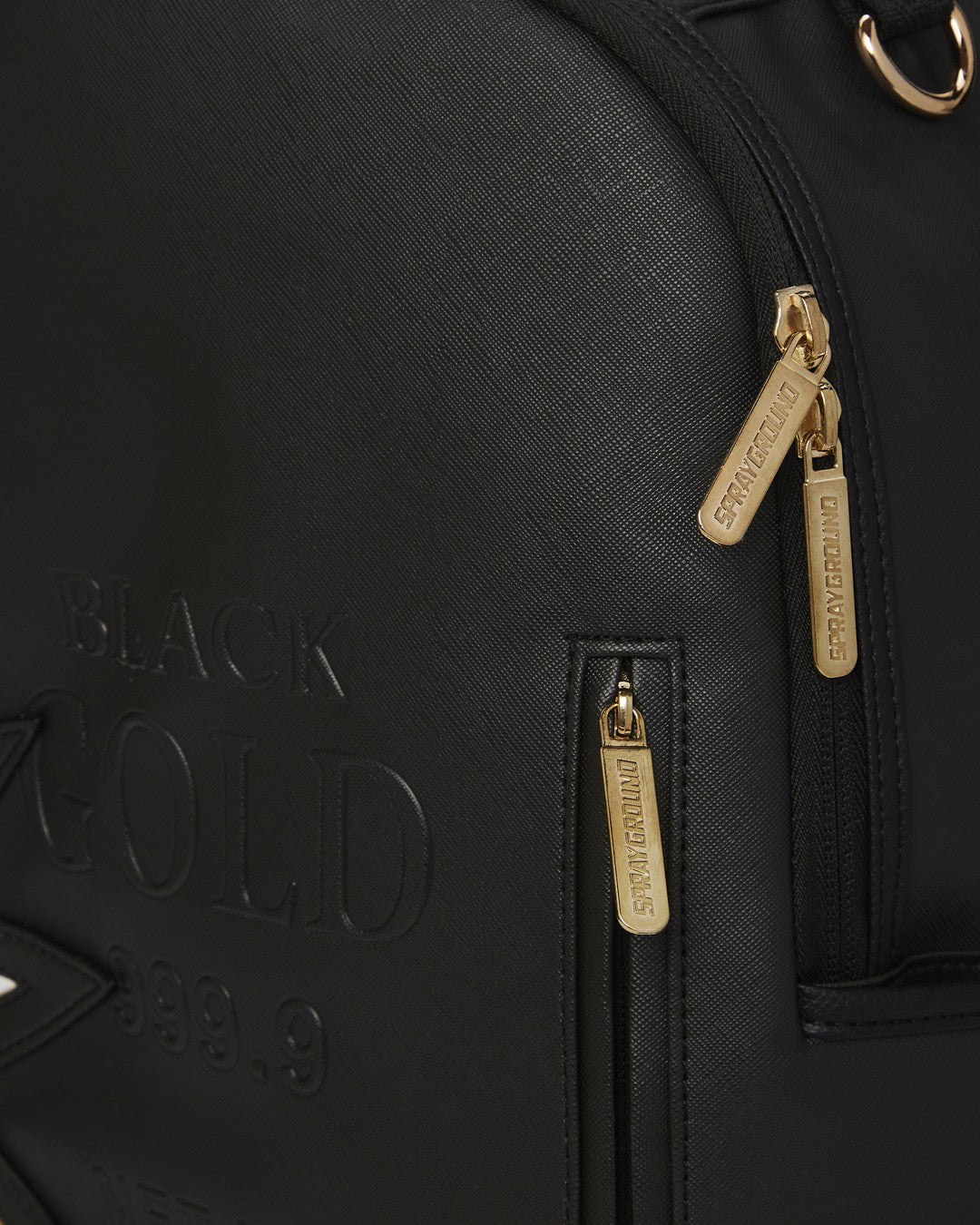 Sprayground - A.i.3 SHARK BITE BLACK GOLD BACKPACK (DLXV)