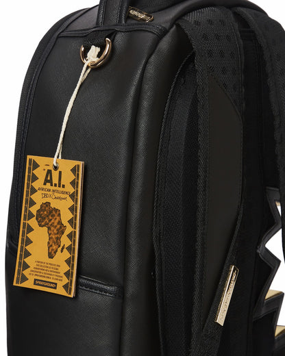 Sprayground - A.i.3 SHARK BITE BLACK GOLD BACKPACK (DLXV)