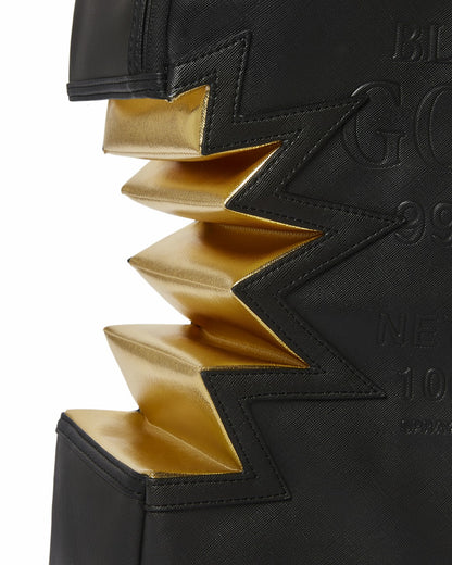 Sprayground - A.i.3 SHARK BITE BLACK GOLD BACKPACK (DLXV)