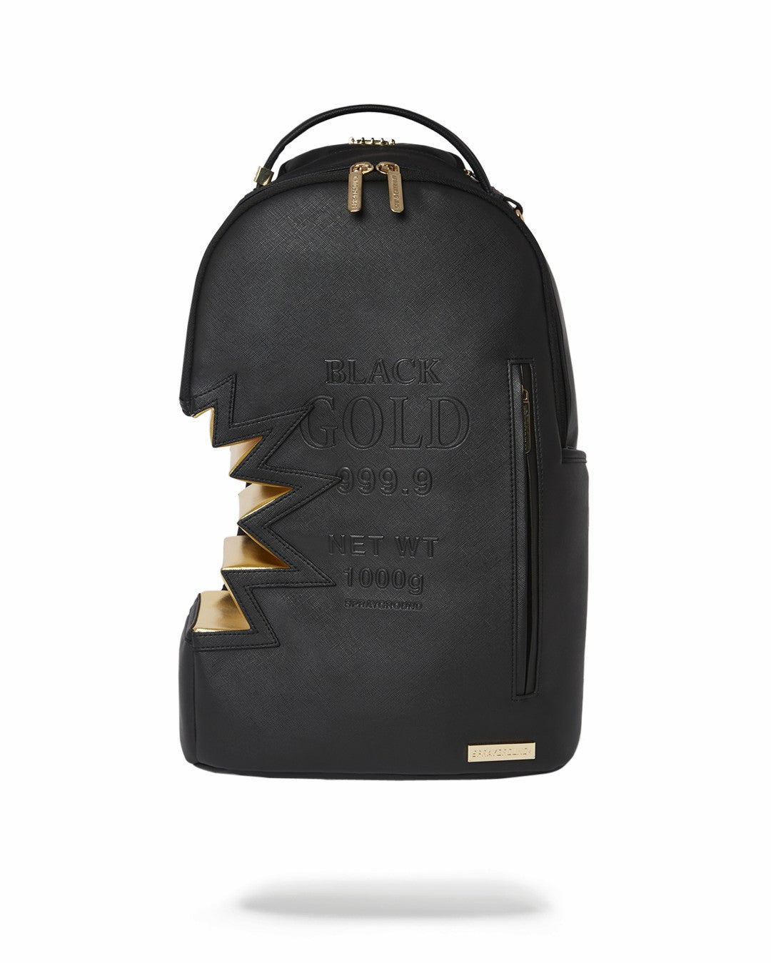 Sprayground - A.i.3 SHARK BITE BLACK GOLD BACKPACK (DLXV)