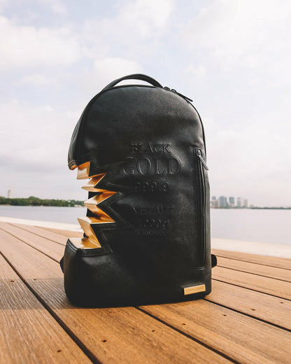 Sprayground - A.i.3 SHARK BITE BLACK GOLD BACKPACK (DLXV)