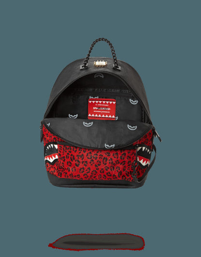 Sprayground - 6-STRAP RED LEOPARD EMPRESS (PONY HAIR)
