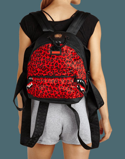 Sprayground - 6-STRAP RED LEOPARD EMPRESS (PONY HAIR)