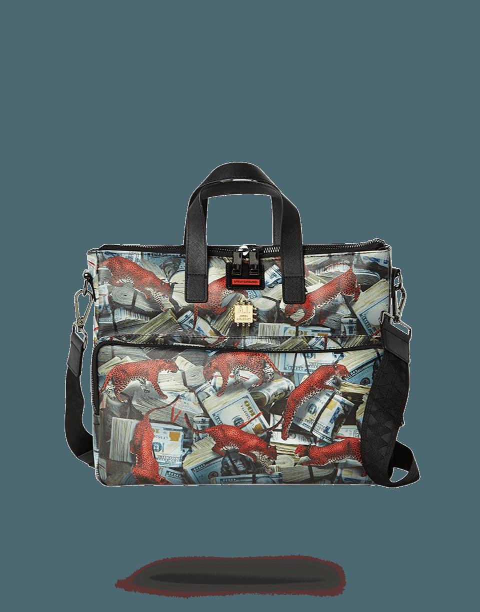 Sprayground - RED LEOPARD MONEY TRAVEL CASE